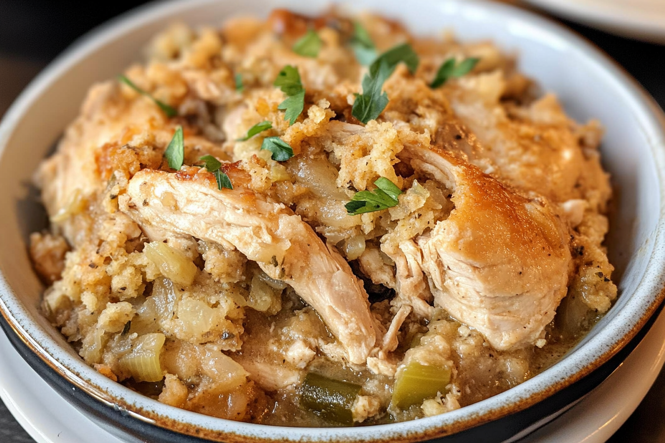 chicken crockpot with stuffing