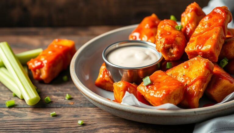 Spicy Vegan Buffalo Tofu Wings
