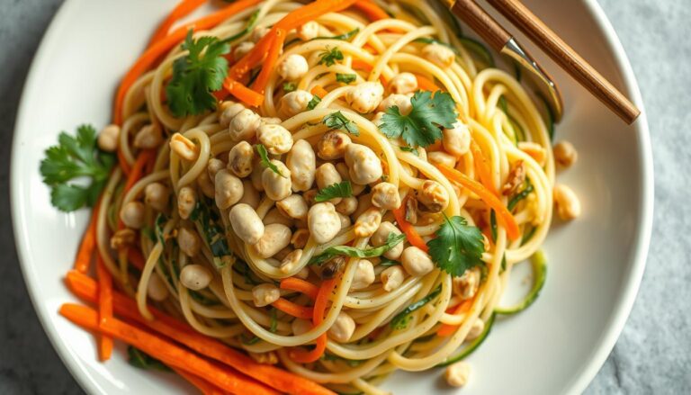 Thai Peanut Zucchini Noodle Salad