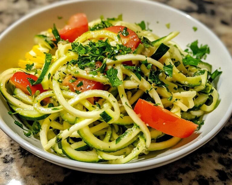 Easy, Healthy Zucchini Noodle Salad
