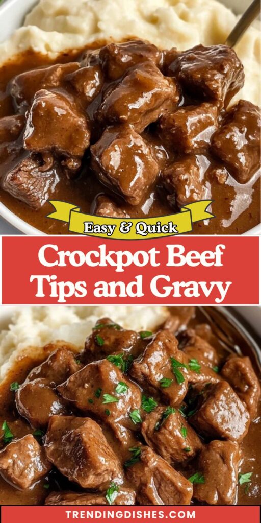 Crockpot Beef Tips and Gravy