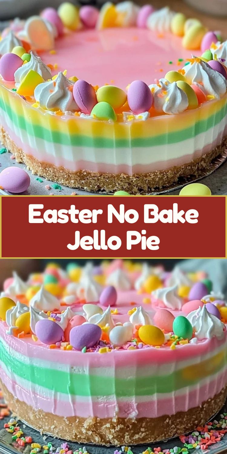 Easter No Bake Jello Pie