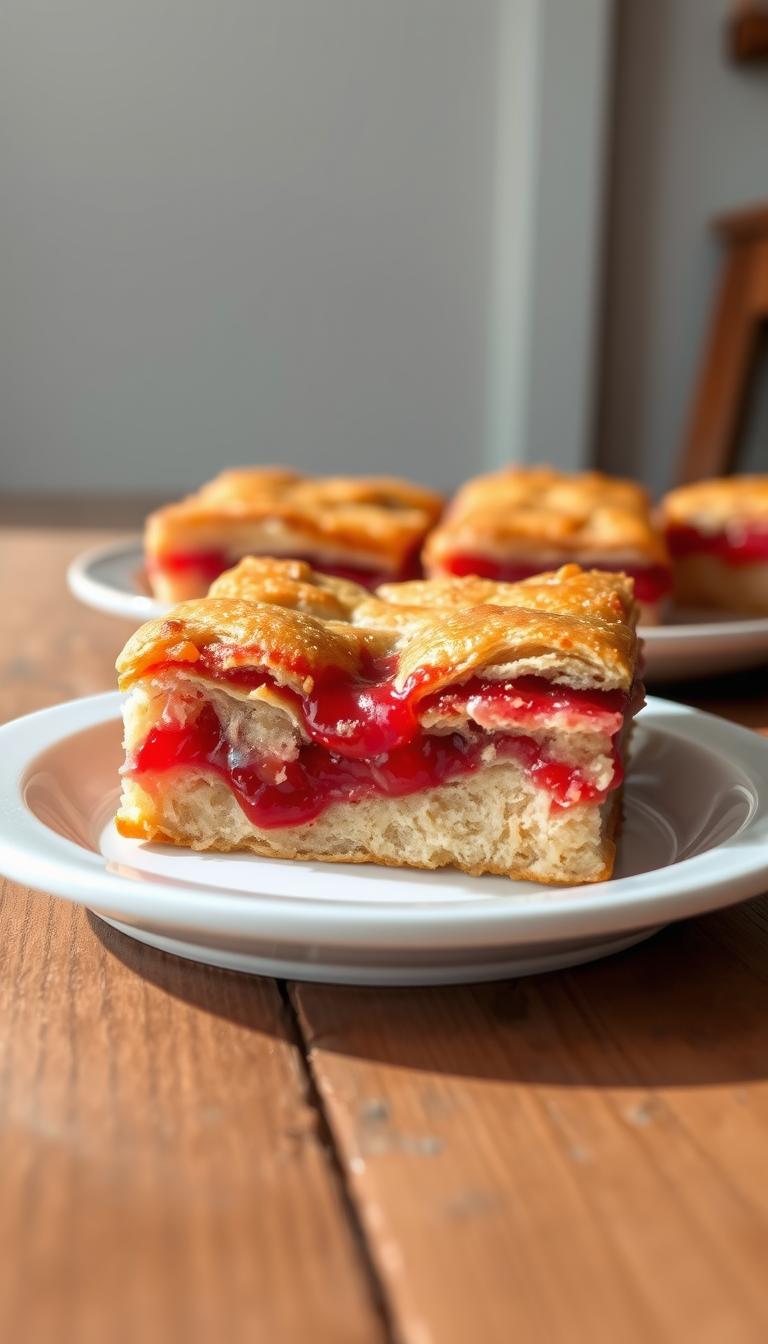 3 Ingredient Rhubarb Squares