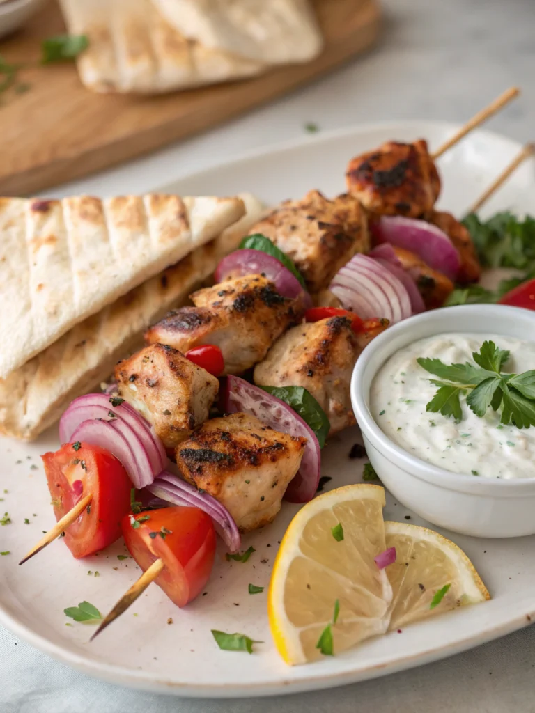 Authentic Greek Chicken Souvlaki
