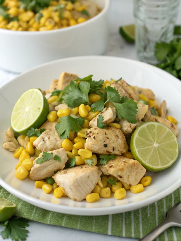 Cilantro Lime Chicken and Corn