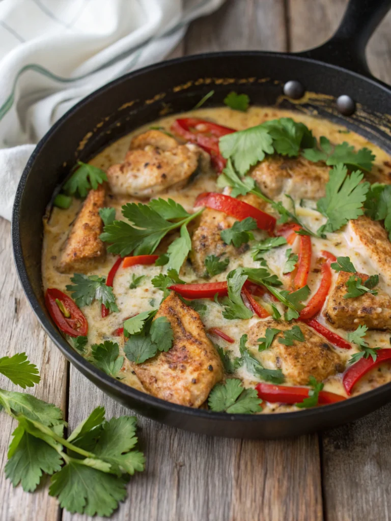 Coconut Cilantro Chicken Skillet