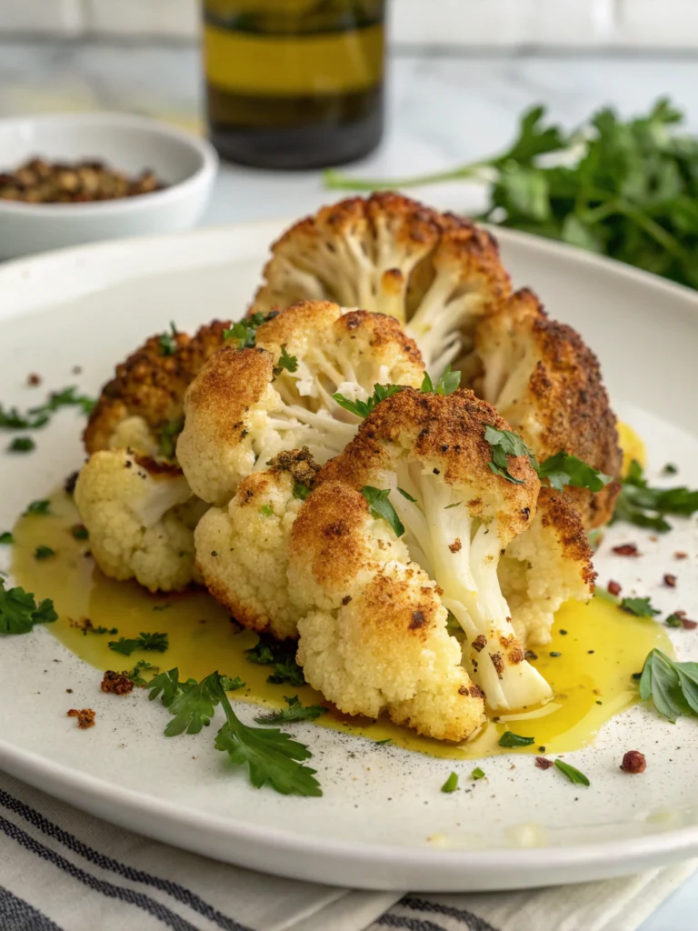 Crispy Roasted Cauliflower