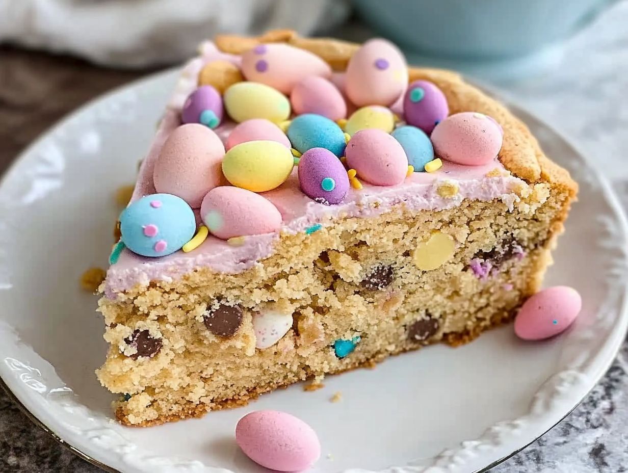 easter cookie cake