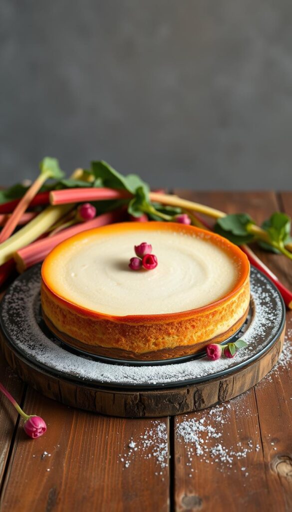 Easy Rhubarb Cheesecake Recipe