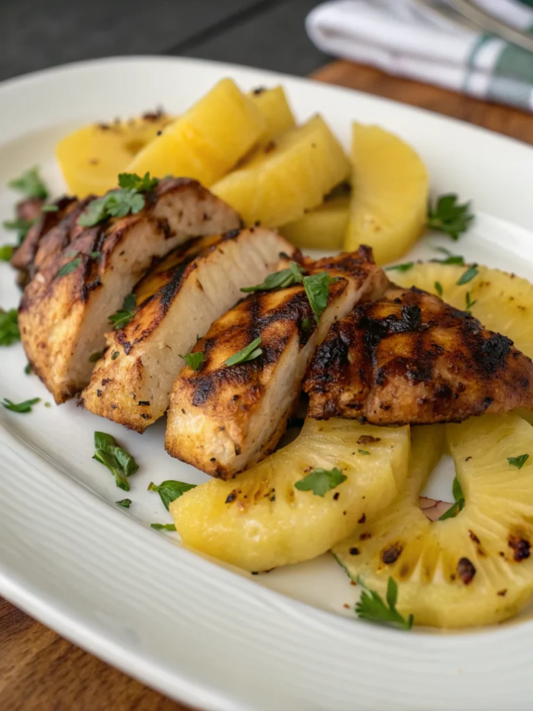 Hawaiian Grilled Chicken and Pineapple