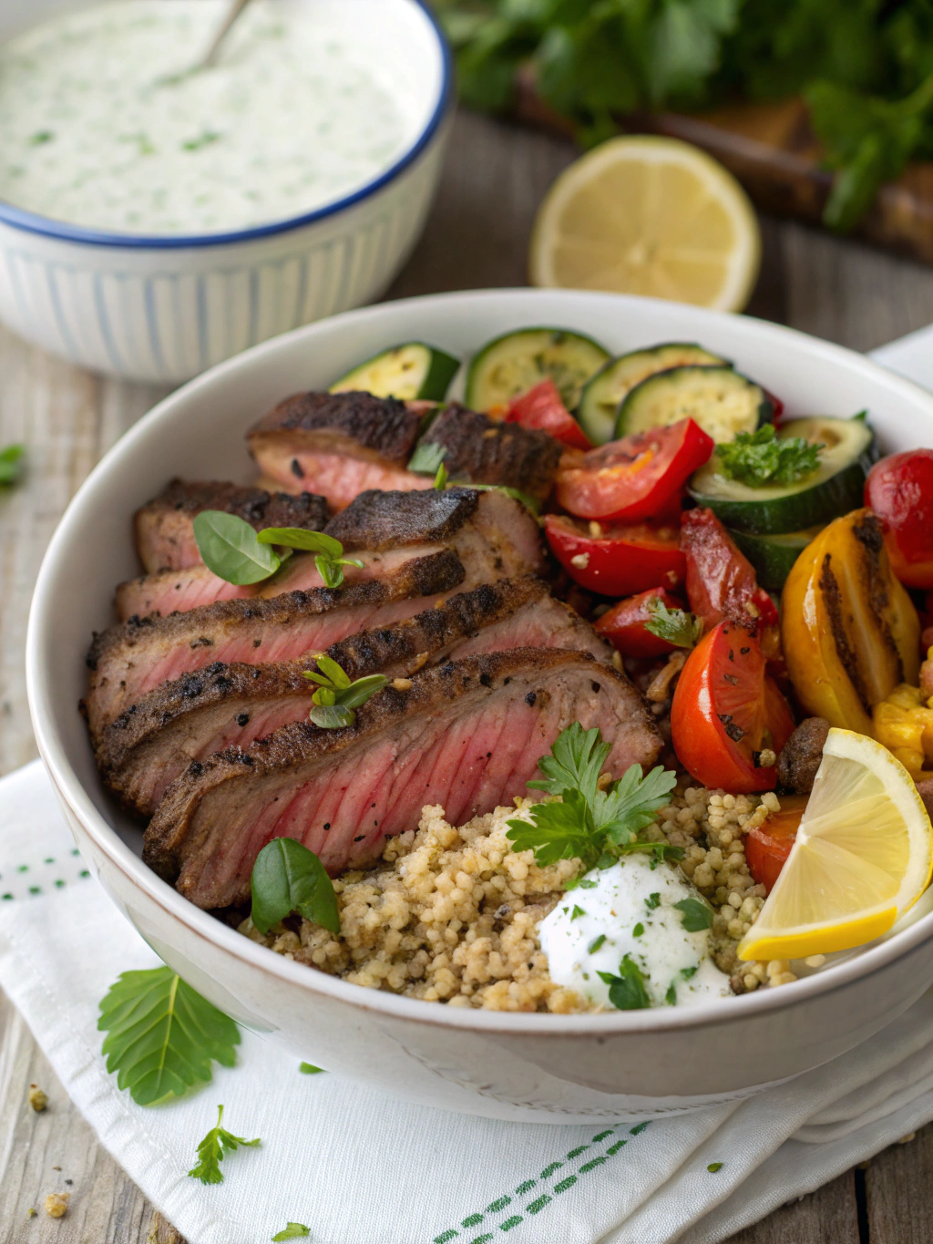 Mediterranean Steak Bowl
