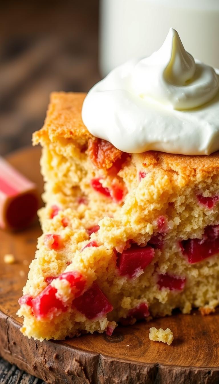 Moist Rhubarb Cake