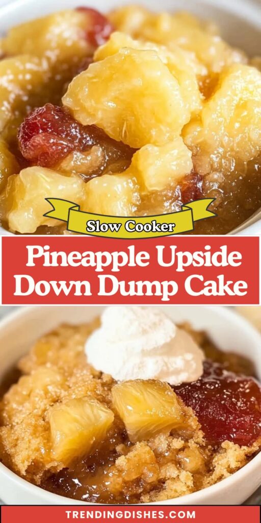Pineapple Upside Down Dump Cake