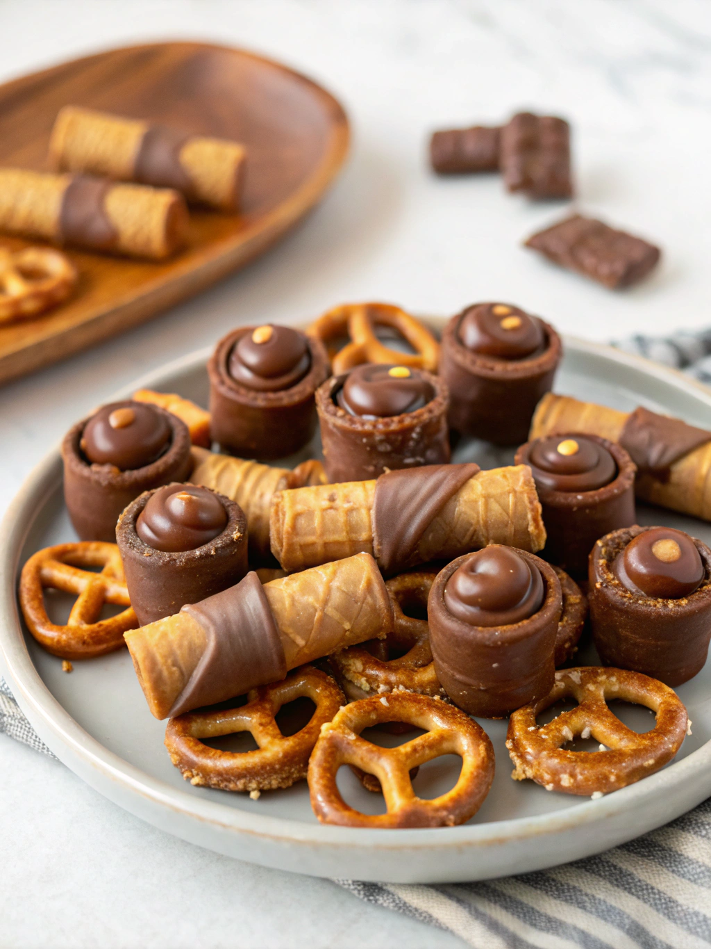 Pretzel Rolo Bites