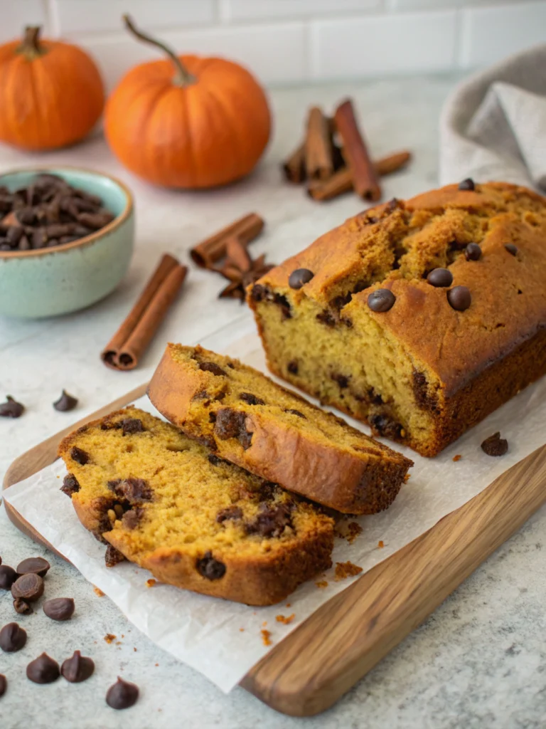 Pumpkin Chocolate Chip Bread
