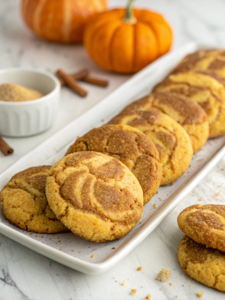 Pumpkin Snickerdoodle Cookies