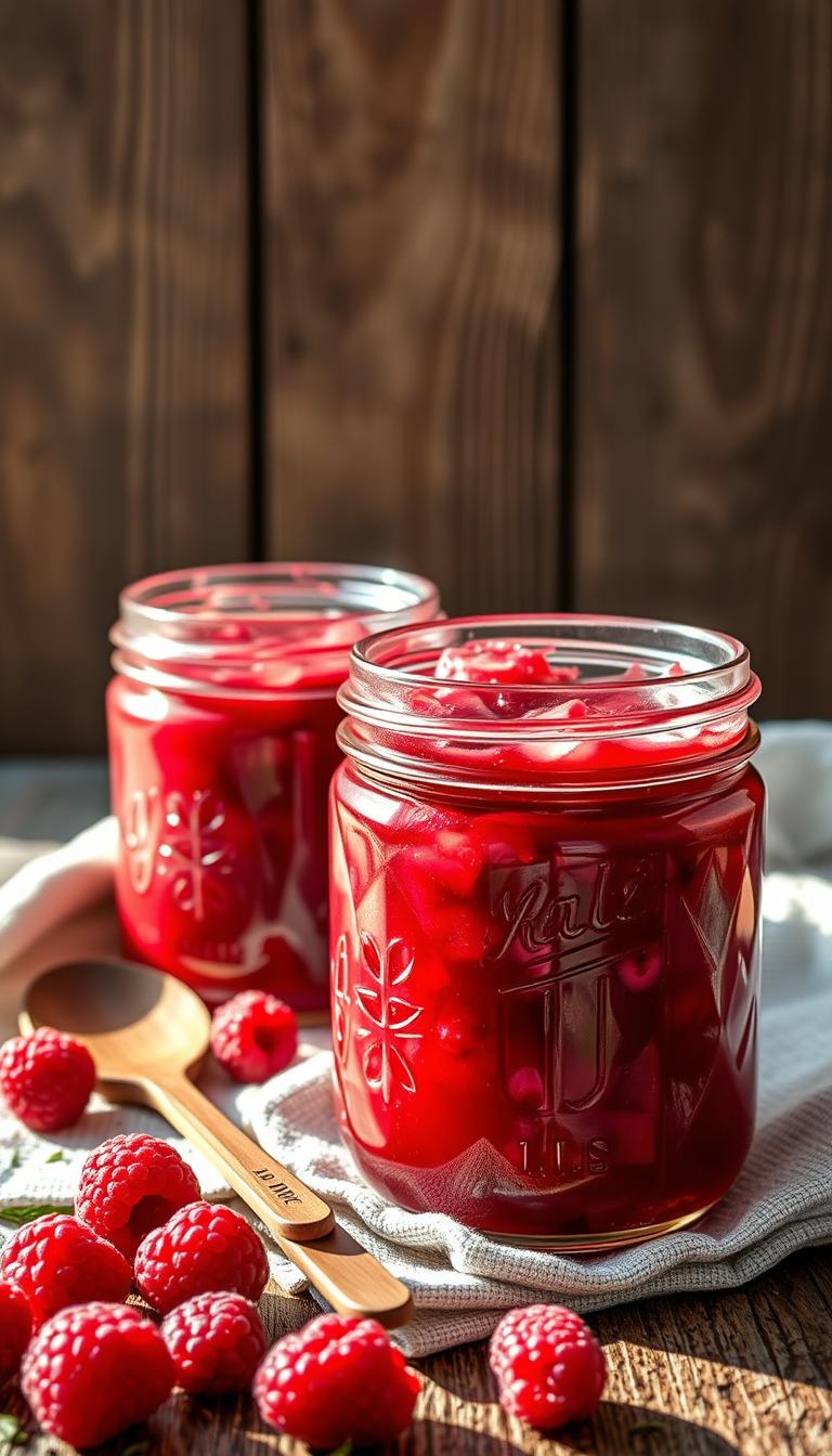 Raspberry Rhubarb Jam