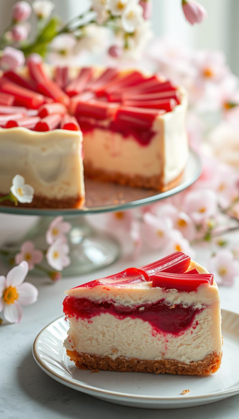 Rhubarb Cheesecake