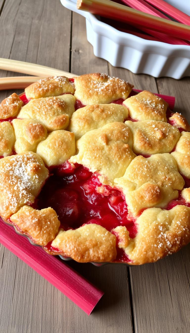 Rhubarb Cobbler