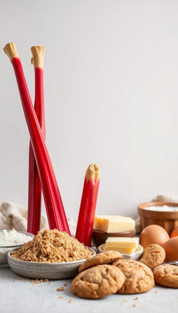 Rhubarb Cookie Ingredients