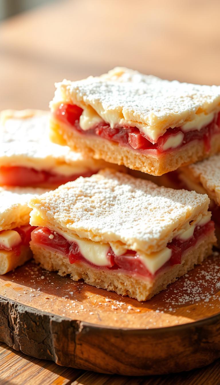 Rhubarb Cream Cheese Bars