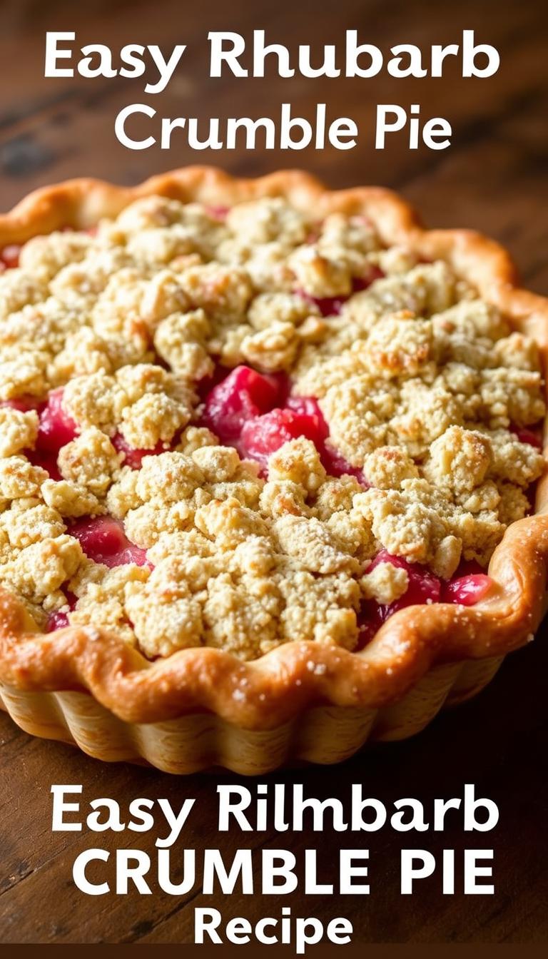 Rhubarb Crumble Pie