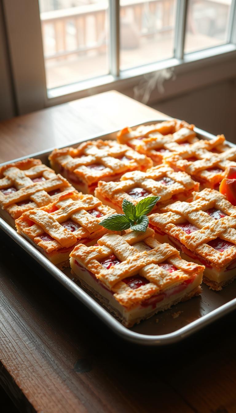 Rhubarb Custard Bars