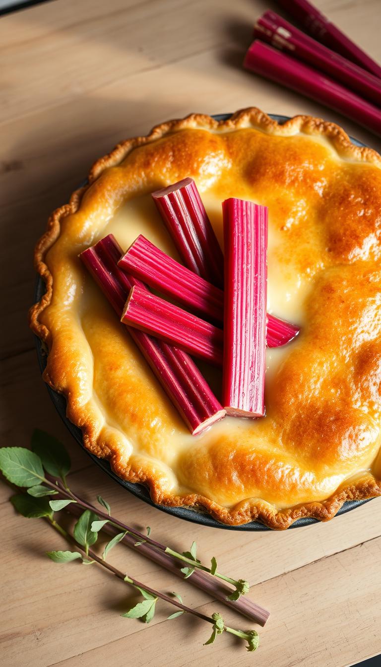 Rhubarb Custard Pie