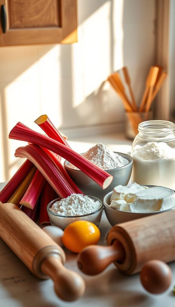 Rhubarb Dessert Ingredients