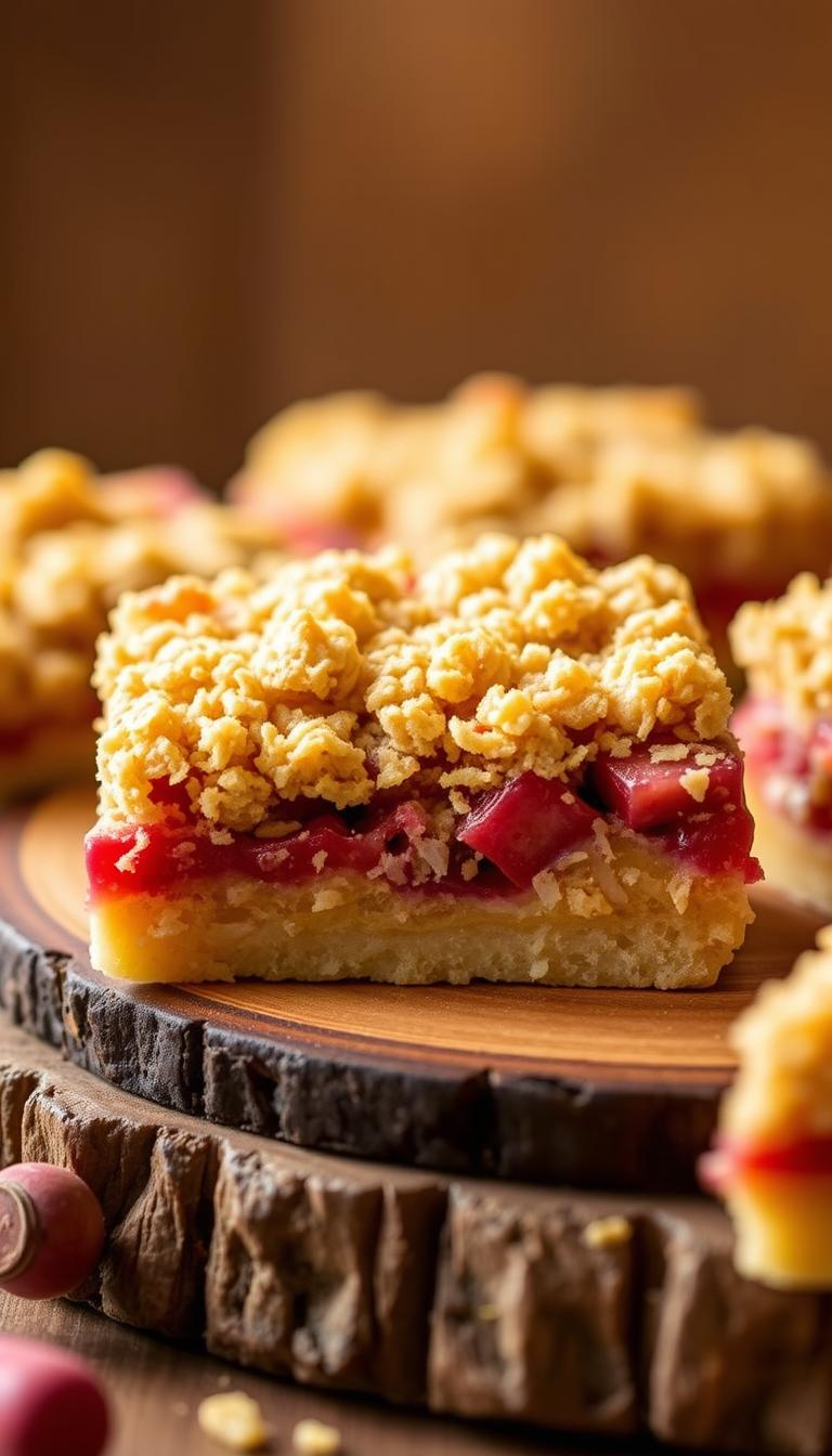 Rhubarb Dream Bars