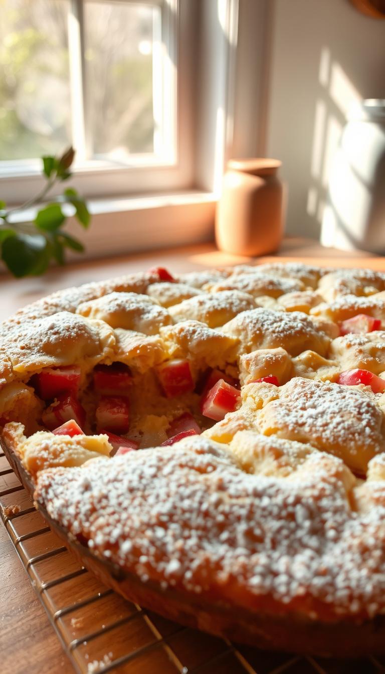 Rhubarb Dump Cake