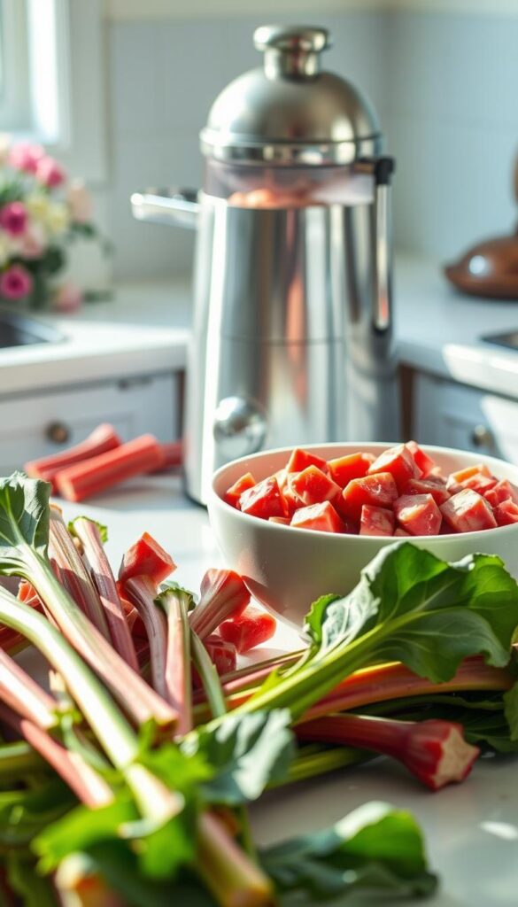 Rhubarb Ice Cream Ingredients