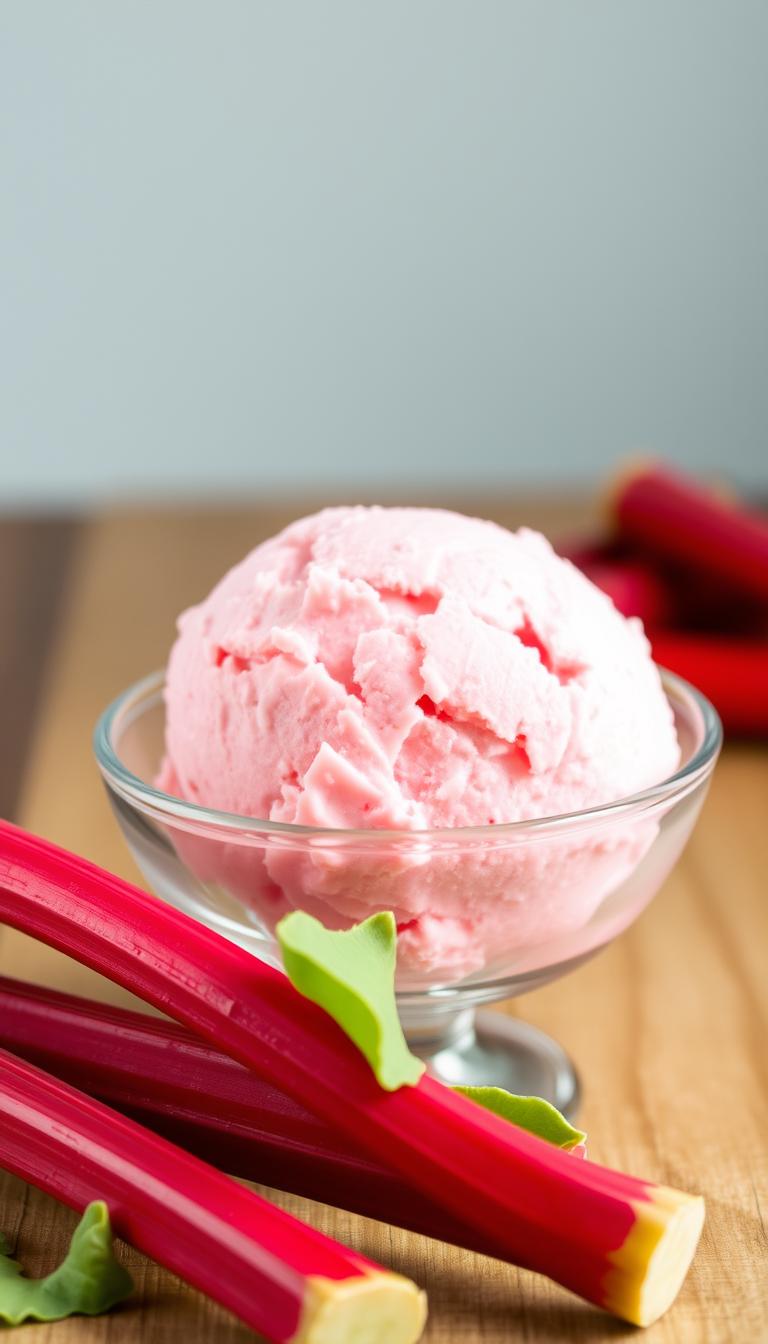 Rhubarb Ice Cream