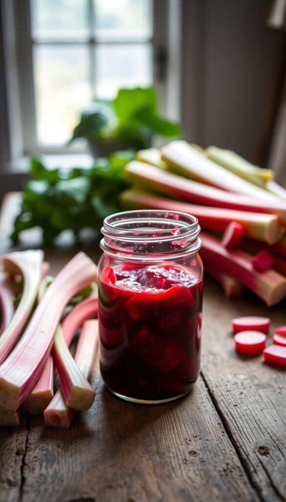 Rhubarb Jam Ingredients