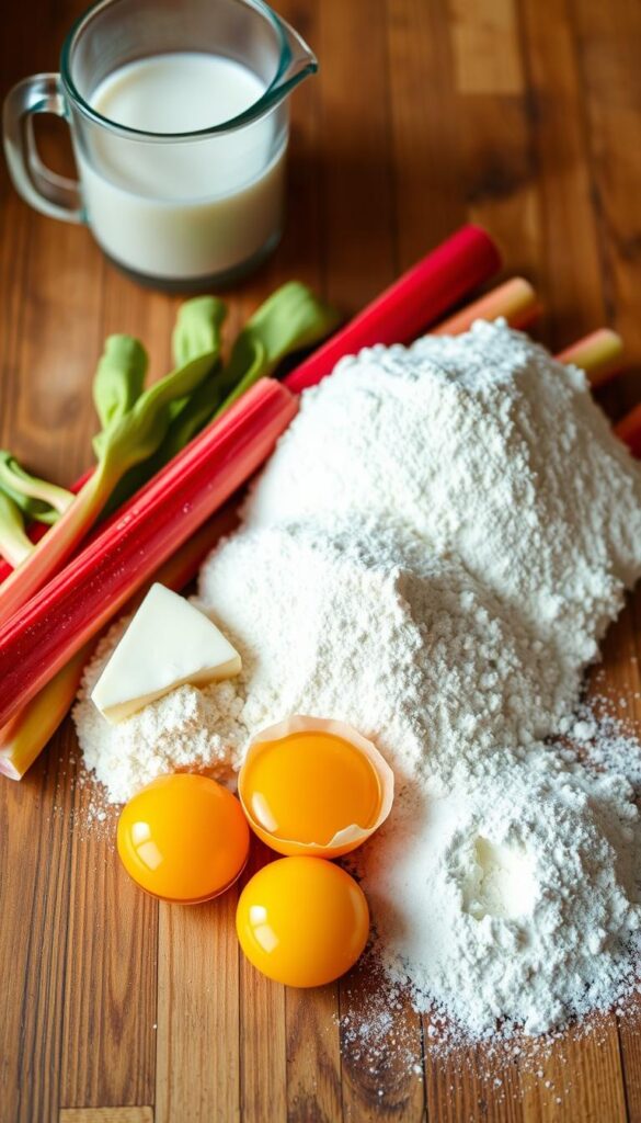 Rhubarb Muffin Ingredients