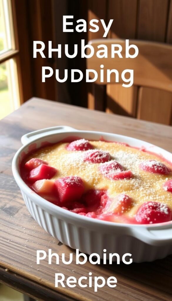 Rhubarb Pudding Recipe