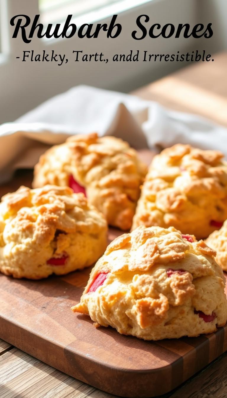 Rhubarb Scones