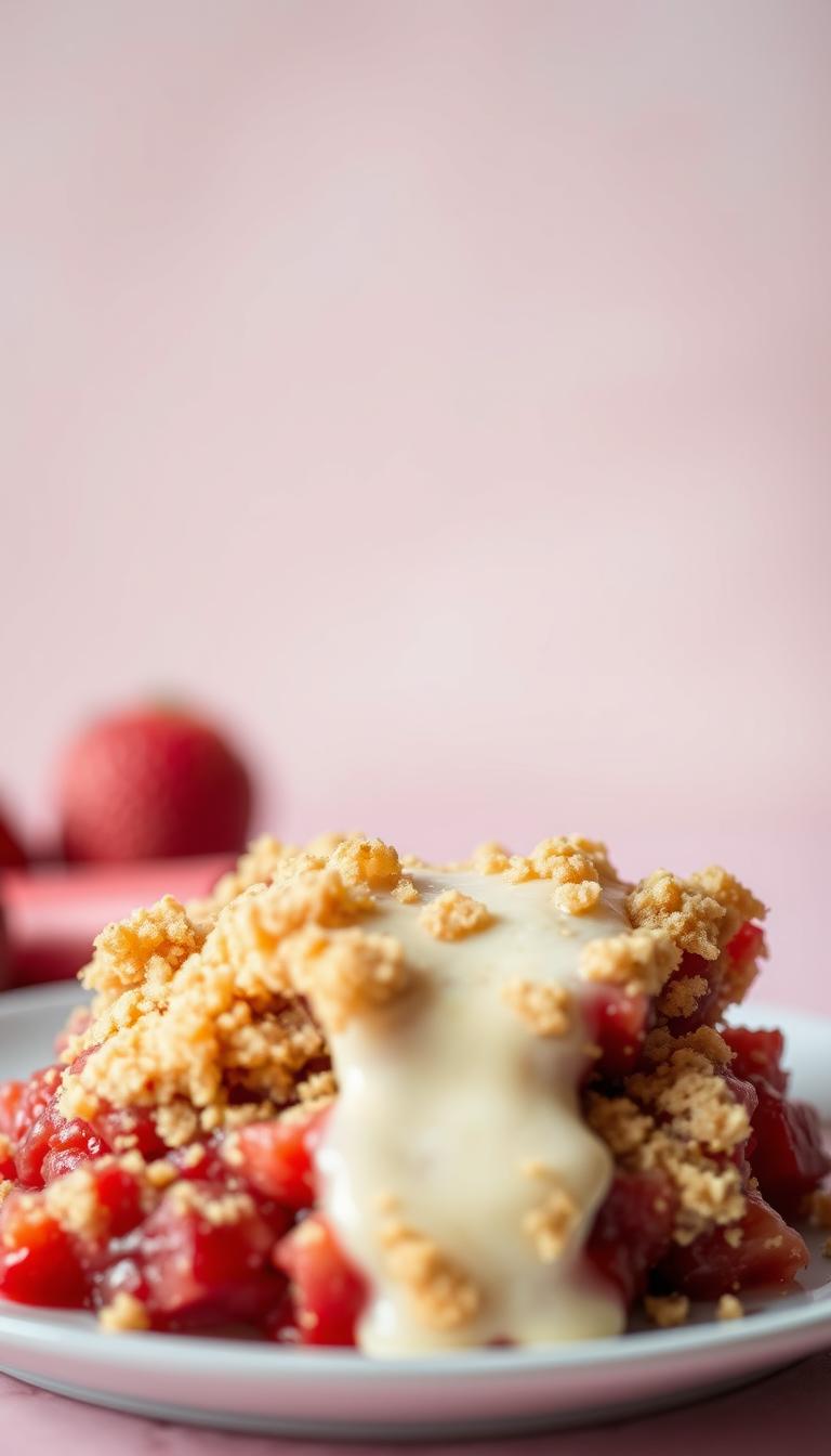 Strawberry Rhubarb Crumble