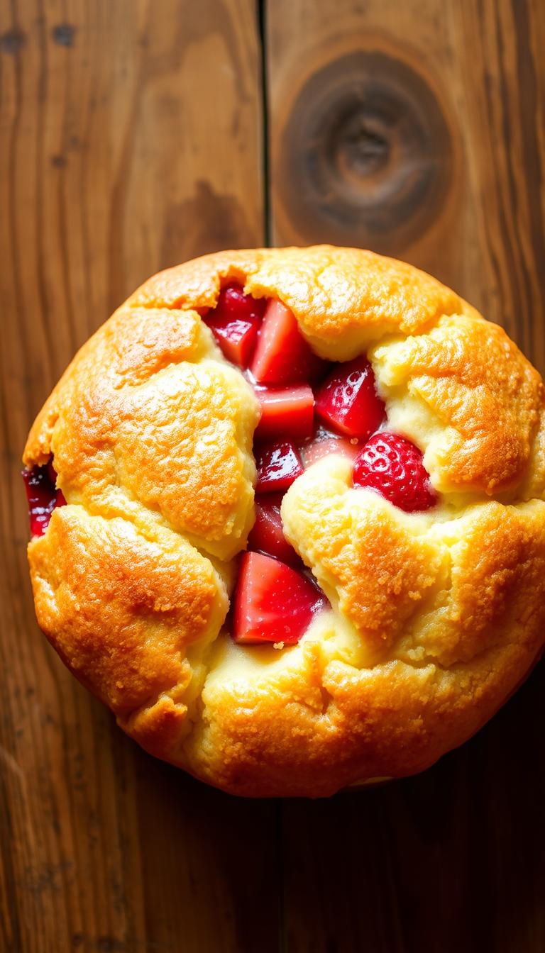 Strawberry Rhubarb Dump Cake