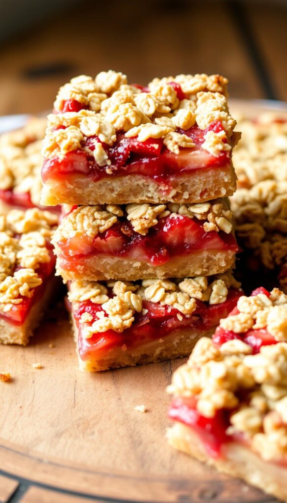 Strawberry Rhubarb Fruit Bars