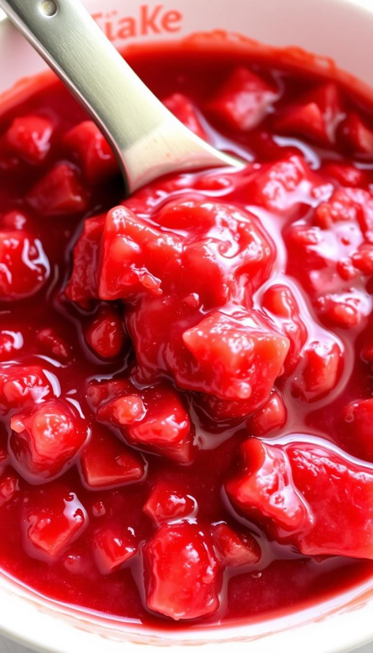 Strawberry Rhubarb Pie Filling
