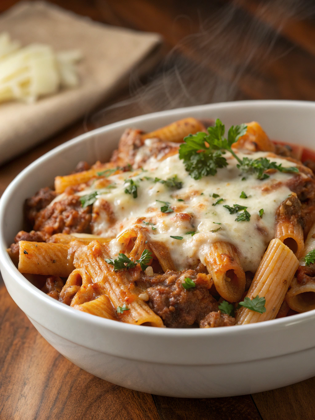 Baked Ziti with Ground Beef