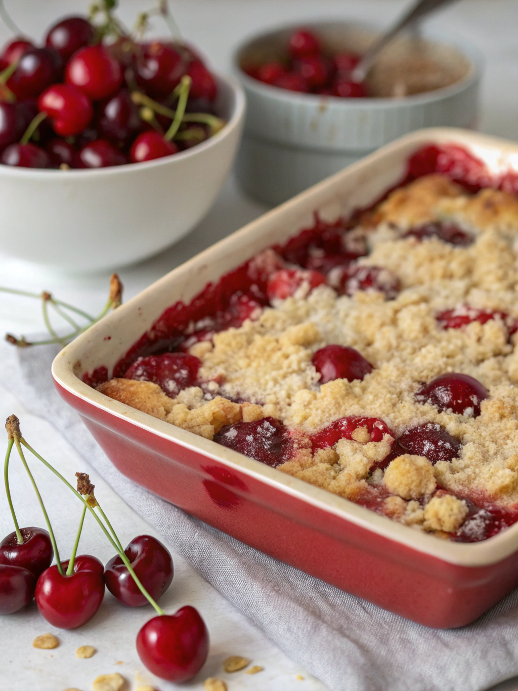 Cherry dump cake