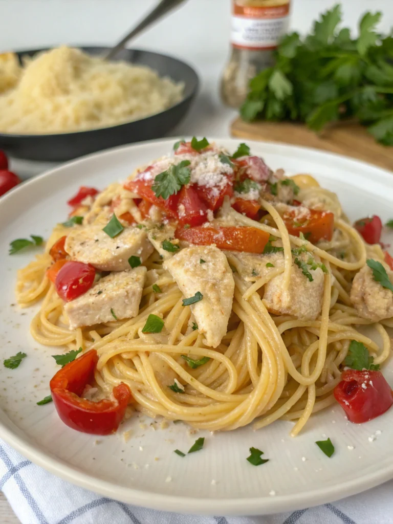 Chicken Spaghetti with Rotel