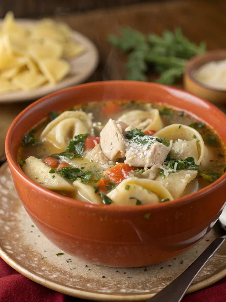 Chicken Tortellini Soup