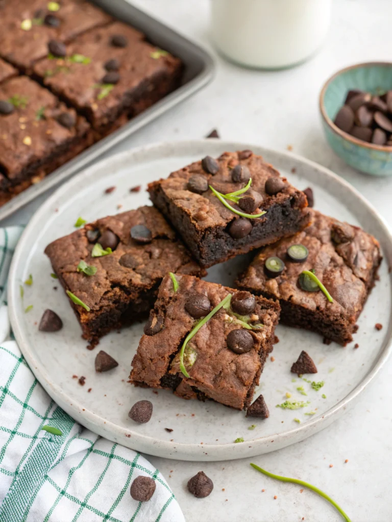 Chocolate Chip Zucchini Brownies