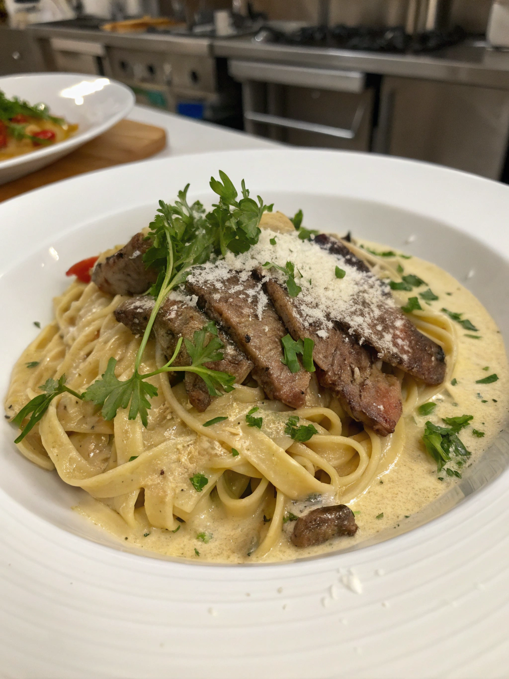 Creamy Steak Pasta