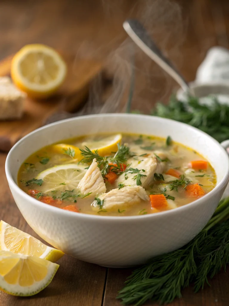 Greek Lemon Chicken Soup