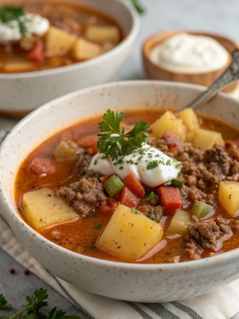Hamburger Potato Soup