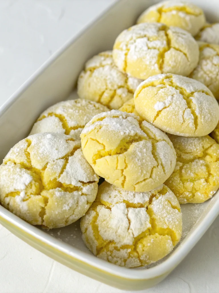 Lemon Crinkle Cookies